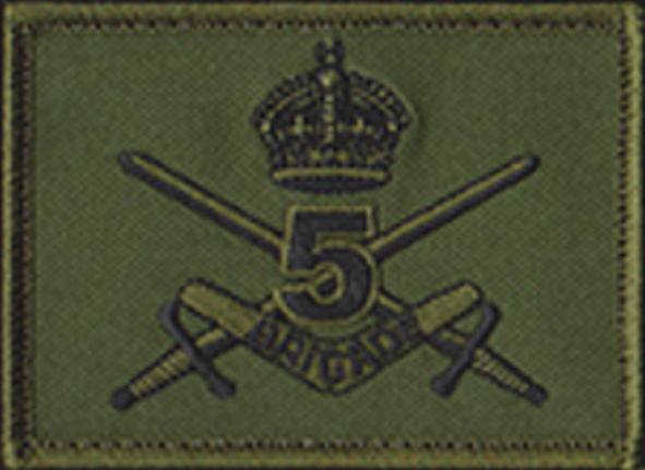 5th Brigade Headquarters  – Tudor Crown (Subdued)